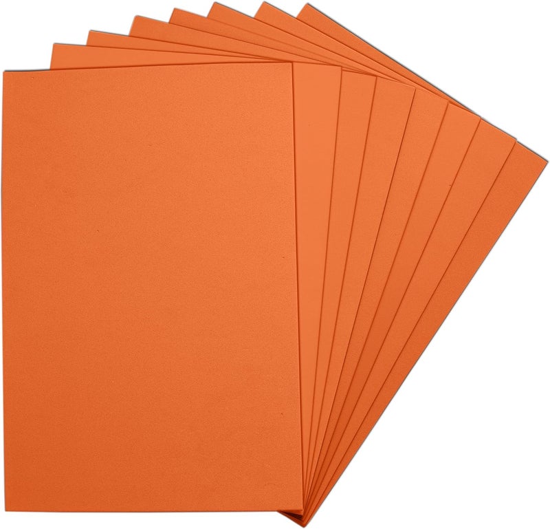 ACTIVITYYA Orange EVA Foam Sheets, 6 x 9 Inch, 2mm Thick – Foam Paper for DIY Arts and Crafts, School Projects, and More – 8 Pack - Image 1